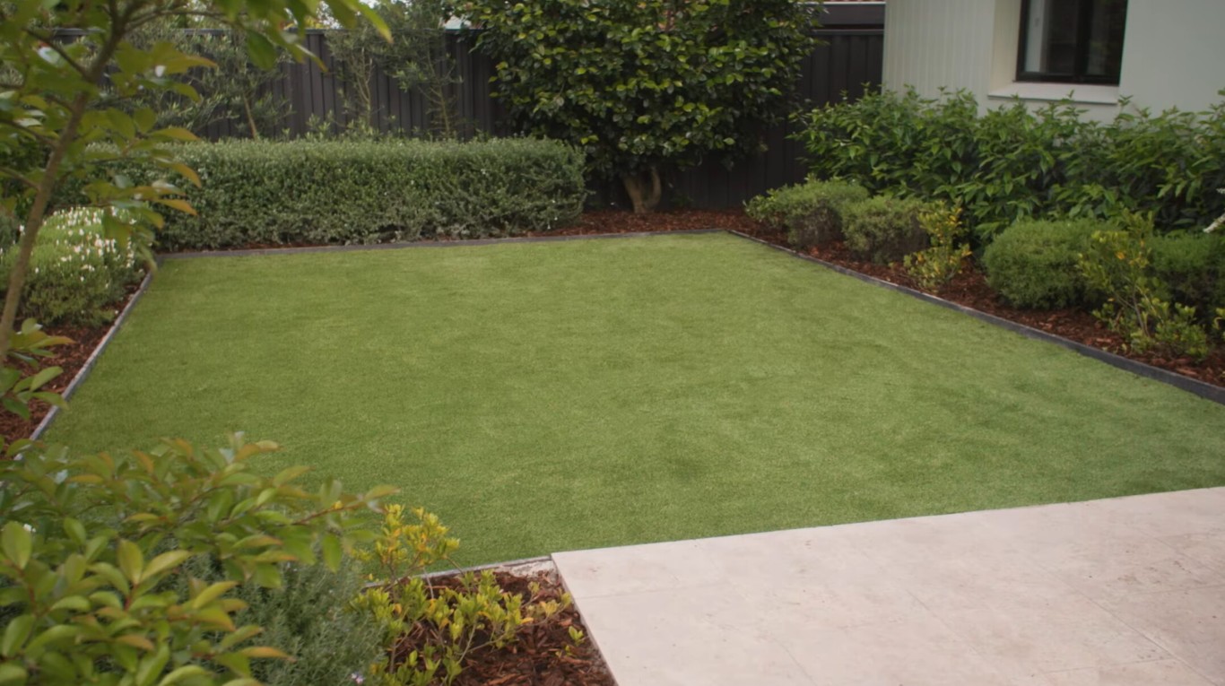 Beautiful artificial grass installation in Fremont backyard